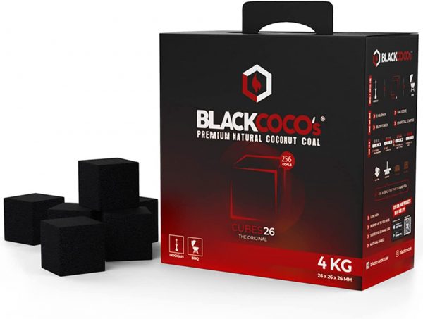 BLACKCOCO’s - 4 KG Premium Kohle ist die perfekte Wahl für alle Shisha-Liebhaber, die eine extra lange Brenndauer und keinen Eigengeschmack wünschen.