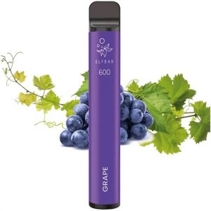 Die E-Zigarette von ELFBAR Grape ist mit einer 360 mAh Batteriekapazität ausgestattet, die eine lange Betriebsdauer ermöglicht.