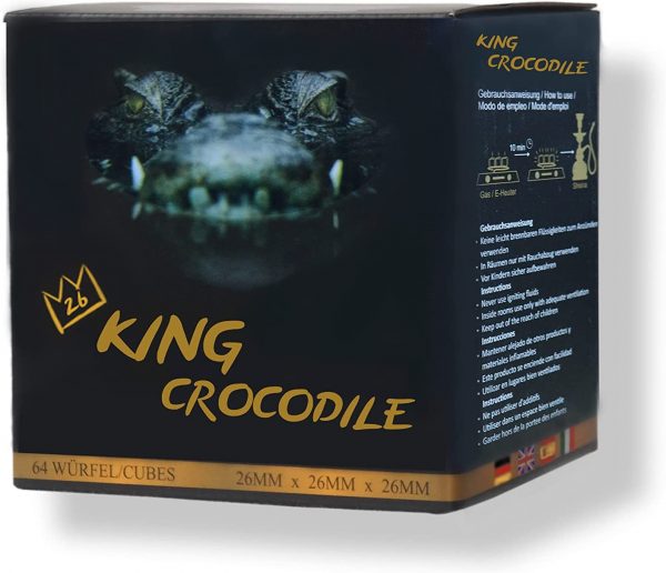 King Crocodile Kokosnuss Kohle 1KG ist die perfekte Wahl für alle Shisha-Liebhaber, die eine extra lange Brenndauer und keinen Eigengeschmack wünschen.