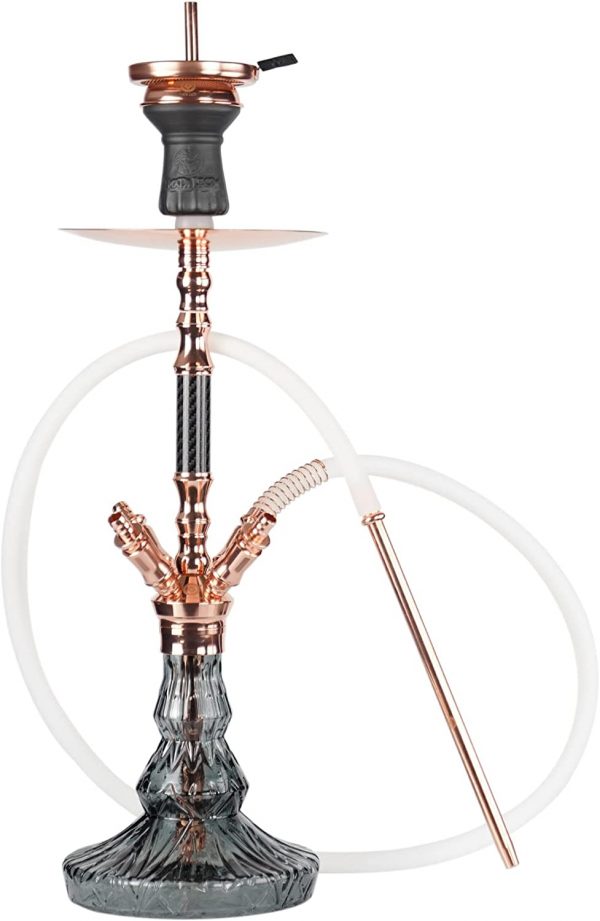 Die Mata Leon Balthasar Shisha Rose im Komplettset bietet ein modernes Design, sondern auch viele praktische Funktionen für ein angenehmeres Raucherlebnis.