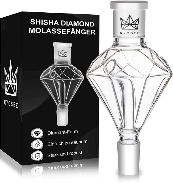 Der Ryosee Shisha Molassefänger Diamant ist ein wichtiger Bestandteil jeder Shisha und ein unverzichtbares Zubehör für jeden Shisha-Liebhaber.