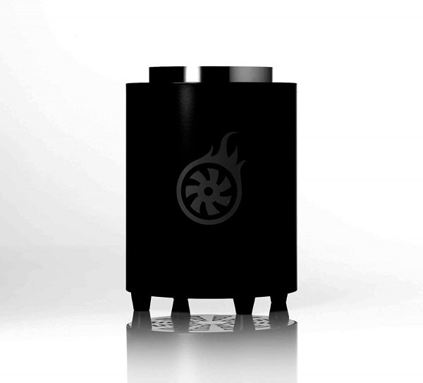 Die Shisha-Turbine® Next Black #NoRacism verfügt über eine Brennkammeroptimierung, die dafür sorgt, dass die Kohle nicht gewendet werden muss.